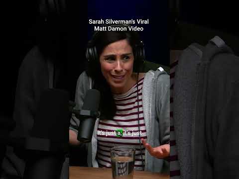 Sarah Silverman's viral Matt Damon video. #podcast #comedy