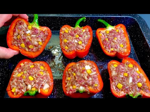 Gefüllte Paprika im Ofen! Unvergesslicher Geschmack und einfaches hausgemachtes Rezept!