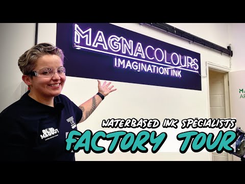 How to screen print with waterbased inks. We visited Magna Colours to learn from the best!
