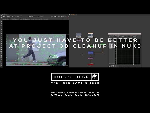 How to do cleanup using 3D Projection in Nuke​