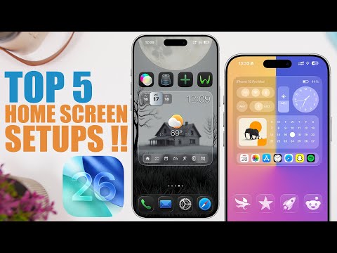 Top 5 - iOS 26 Home Screen Setups (HOW TO Make Them)