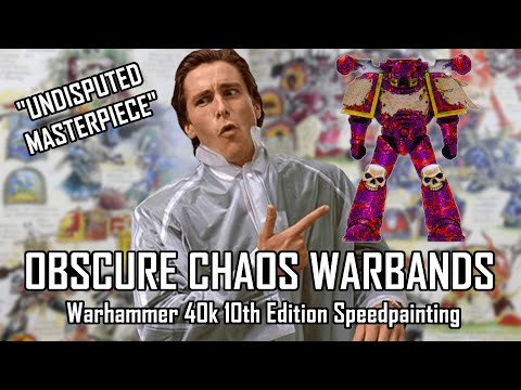"Interesting" Chaos Warband Schemes | Warhammer 40k 10th Edition Speed Painting Guide
