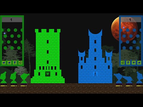 Castle Destruction Marble Race in ALgodoo ☆ The War Day #91-95
