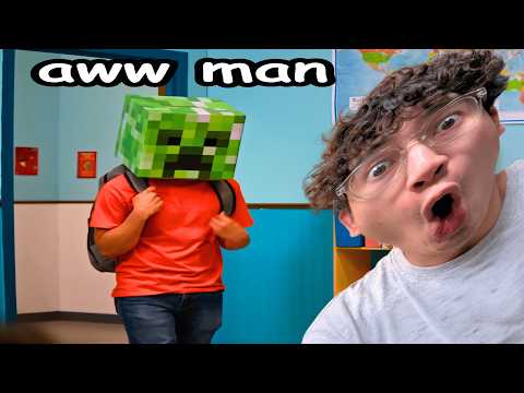 Weird Kid Wears Minecraft Mask To School (Dhar Mann Cringe)