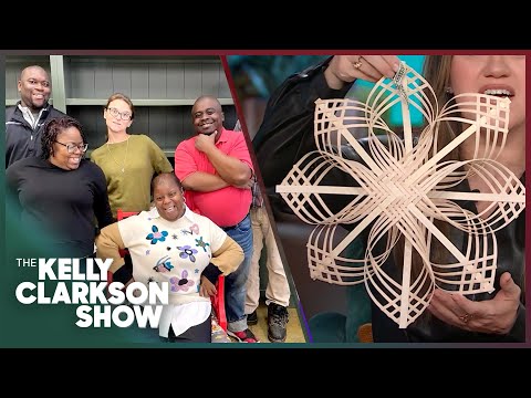 Kelly Clarkson WOWED By Christmas Decorations Made By Adults With Special Needs