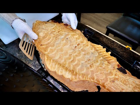 The process of making crazy-sized bungeoppang - Best korean street food