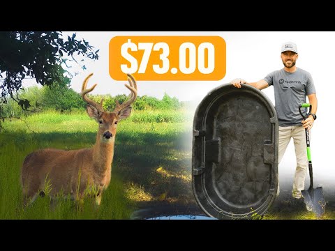 $73 DIY Deer Water Hole | How Fast Will Deer Use It?