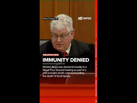 Weldon Boyd denied immunity in death of Scott Spivey