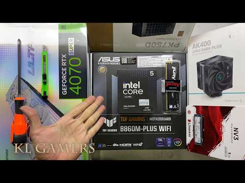 intel Core ULTRA 5 245K ASUS TUF GAMING B860M PLUS WIFI AK400 iGAME RTX4070 SUPER Gaming PC Build