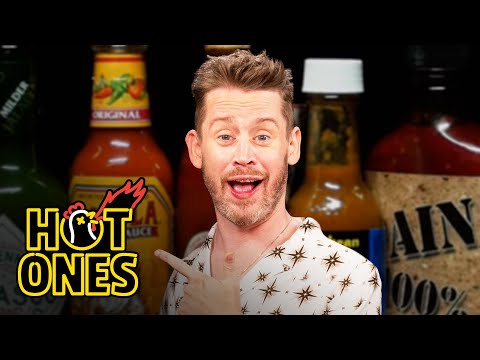 Macaulay Culkin Is Up For a Goof While Eating Spicy Wings | Hot Ones
