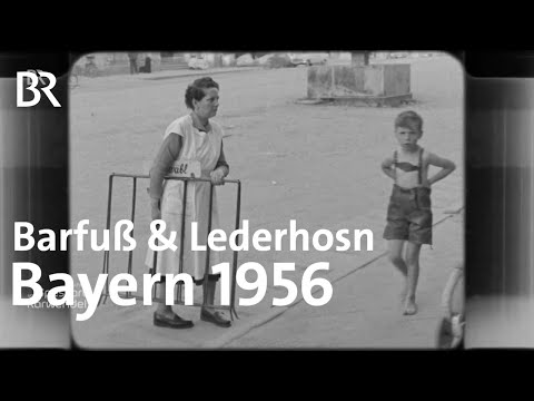 So war das Stadtbild in Bayern 1956: Zwischen Mode und Lederhose | früher & heute | Abendläuten | BR