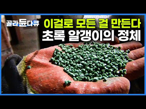 모든 걸 만들 수 있는 신비한 초록 알갱이를 만드는 사람들｜재활용의 모든 과정｜극한직업｜#골라듄다큐