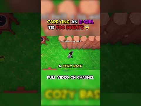 I Carried an E-GIRL to DAY 500 in 99 Nights in The Forest! #1