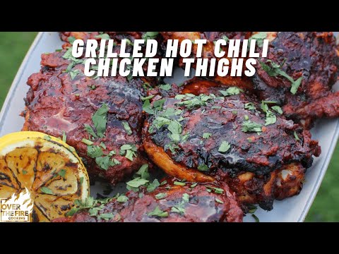 Grilled Hot Chili Chicken Thighs ftw! 🔥 #shorts
