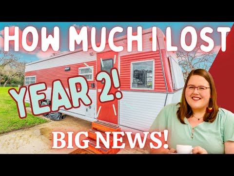 How much I made and lost with my vintage camper AirBnB after TWO YEARS! (+ a big decision!)