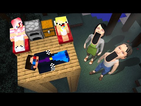 🌳99 НОЧЕЙ СО ЗЛЫМИ РОДИТЕЛЯМИ В ЛЕСУ В МАЙНКРАФТ! ШЕДИ ЛЕСКА И НУБИК MINECRAFT