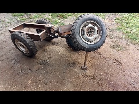 установка мостов "след в след" на минитрактор переломка (размеры рамы) #Фсёпро100