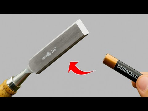 Easy way to sharpen a chisel to razor sharpness in 10 seconds