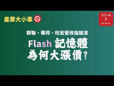 EP89 群聯、華邦電、旺宏營收強搶滾，Flash記憶體為何大漲價？背後的底層邏輯是什麼？【產業大小事】