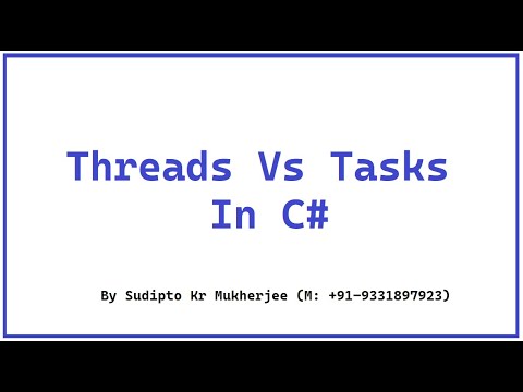 Thread vs Task in C# - Understanding Foreground, Background, and the Await Keyword