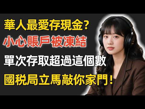 華人最愛存現金？小心賬戶被凍結！單次存取超過這個數，國税局立馬敲你家門！