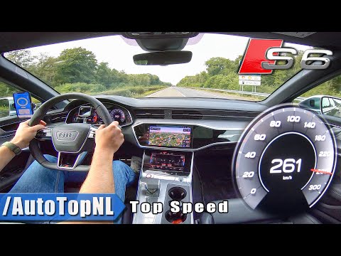 AUDI S6 2020 TOP SPEED on AUTOBAHN (No Speed Limit) by AutoTopNL