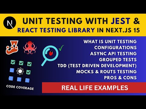 Next.js 15 Unit Testing with Jest and React Testing Library | Test Driven Development