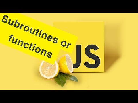 Javascript Tutorial | JS Functions & Subroutines | Ep11