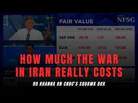 Ro Khanna on CNBC's Squawk Box with Joe Kernen, Becky Quick, and Andrew Ross Sorkin discussing Iran