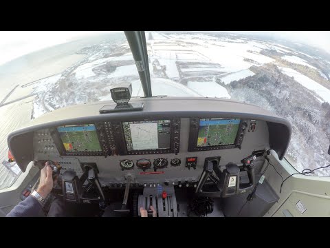 Cessna C208B Caravan - RNAV approach in Japan. With ATC! Very special!