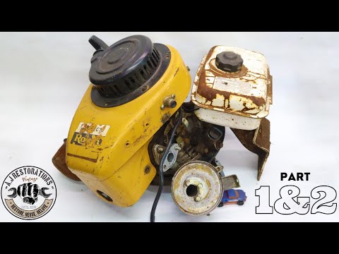 Junked Robin EC10 Two Stroke Engine Restoration Full Version.