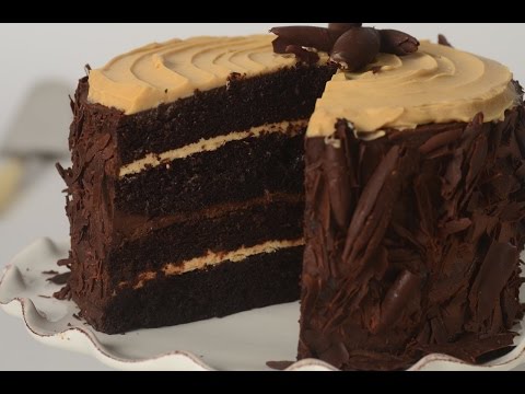 Chocolate Peanut Butter Cake Recipe Demonstration - Joyofbaking.com