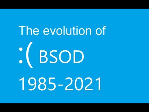 Evolution of Blue Screen of Death in Windows (1985-2021) [OUTDATED, SEE DESCRIPTION]