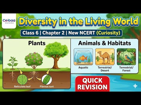 Class 6 Science Chapter 2 | Diversity in the Living World | Quick Revision (New Syllabus) | Ceibaa