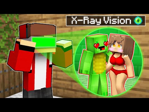 JJ USED XRay Vision and CAUGHT JJ's Girl CHEATING with Mikey in Minecraft - Maizen