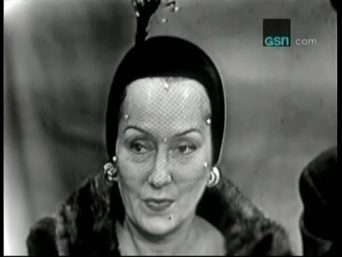 What's My Line? - Bennett Cerf's first show! - Gloria Swanson (Oct 15, 1950)