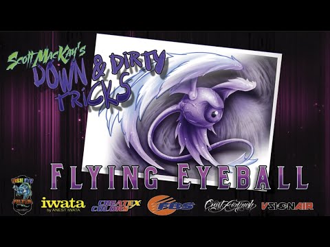 Flying Eyeball Airbrush Tutorial