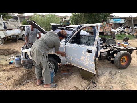 Old 1992 Model Toyota Hilux Fully Restoration & Repairing in The Local workshop