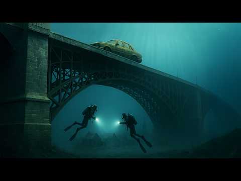 We Accidentally Found a Abandoned Ghost Town at the Bottom of a Lake!