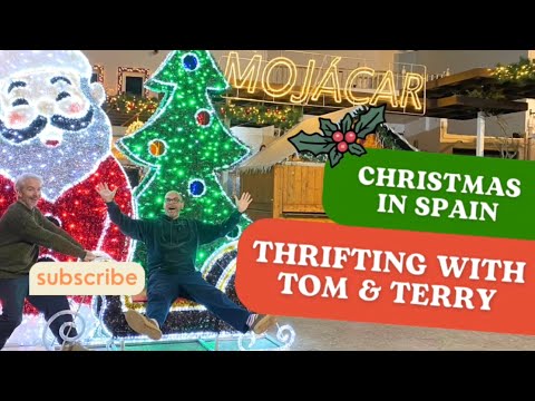 🎄 THRIFTING IN SPAIN AT CHRISTMAS | Christmas Lights | Vintage Christmas | Making a Wreath 