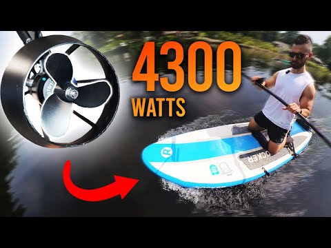 INSANE Paddle Board Motor Kit! Flipsky Underwater Thruster Review