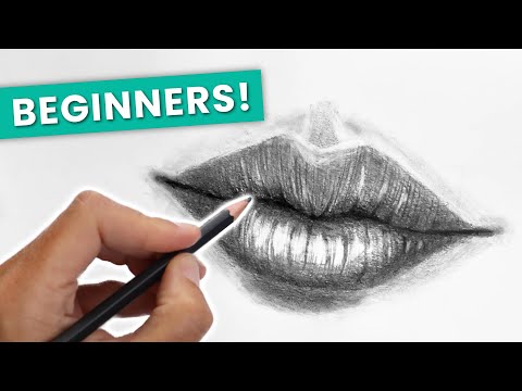 How To Draw Realistic Lips For Beginners - Step By Step