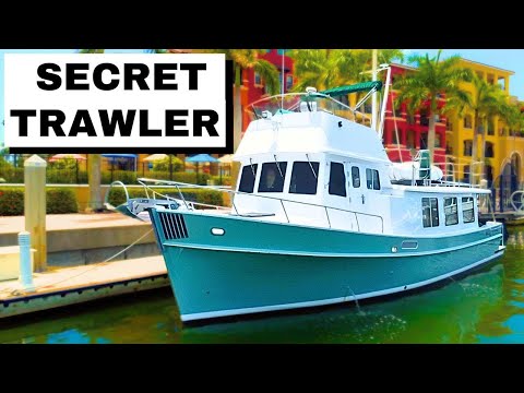 A Secret Trawler! Perfect for Two Loopers $210k 40' Pacific Trawler Flybridge HarborYachtTours