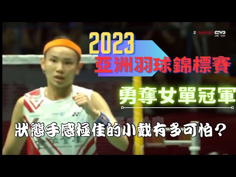手感超好的小戴有多可怕？ 2023戴資穎必看比賽之一 亞洲羽球錦標賽 戴資穎vs安洗瑩