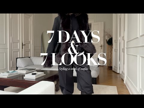 7 Days & 7 Looks | Winter and holiday outfit ideas | Minimal & neutral wardrobe | Nisi