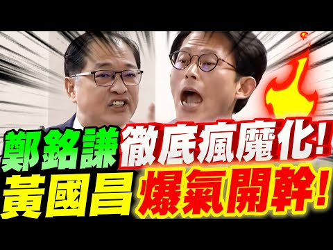 【全字幕】看鄭銘謙已徹底瘋魔化！黃國昌無須再忍！爆氣開幹！立法院質詢法務部長鄭銘謙　司法法制委員會 刑法修正草案 #惡罷