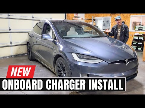 Replacing Onboard Charger In A Tesla Model X! Solving The AC Charging Problem
