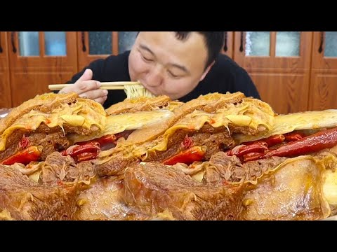 15 Pounds Of Steak, Ah Qiang Makes ”Spicy Steak Noodles”, Spicy And Chewy, Delicious丨mukbang