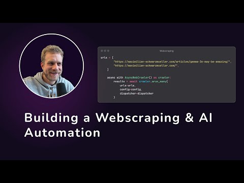 Webscraping with crawl4ai & OpenAI