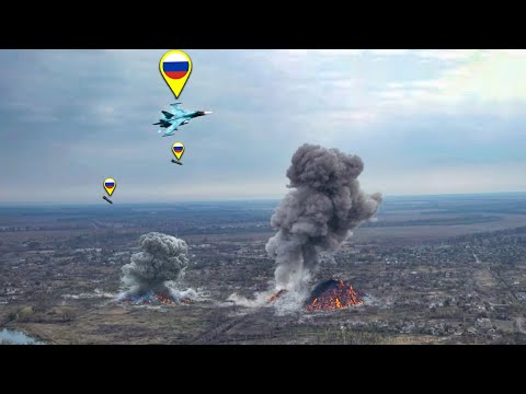 Russian FAB-3000 Destroyed Ukrainian Positions and Tanks!